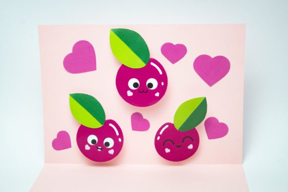 Download Pop-up Card - Cute Cherries - Cute cherries Collection