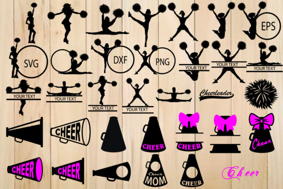 Download Cheer Bundle, Cheerleader Silhouette - Cheer bundle Collection