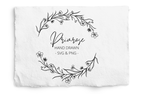 Download Primrose SVG, Botanical Wreath, Cricut - Botanical wreath Collection