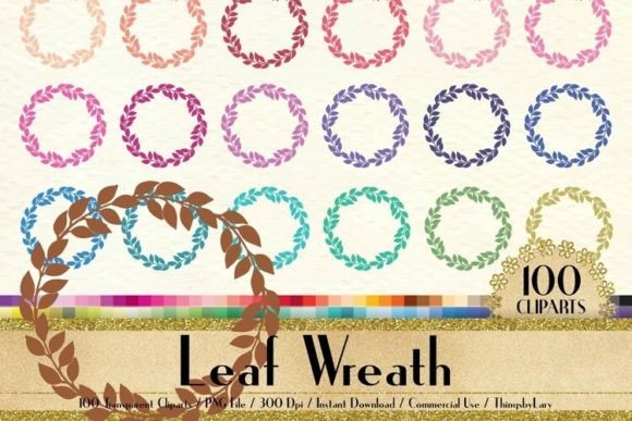Download Leaf Botanical Wreath Clip Arts PNG - Botanical wreath Collection