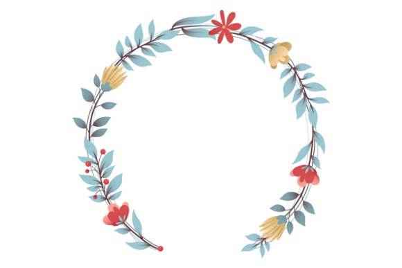 Download Floral Round Frame. Botanical Wreath Dec - Botanical wreath Collection