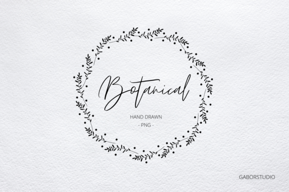 Download Scandinavian Botanical Wreath PNG - Botanical wreath Collection