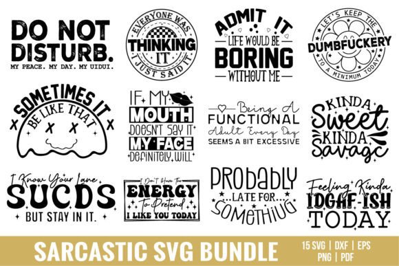 Download Sarcastic SVG Bundle, Funny Sayings SVG - Sarcastic svg bundle Collection