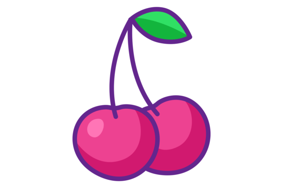 Download Cute Cherries Icon. Pink Berries Color S - Cute cherries Collection