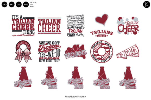 Download Trojans Cheer Bundle Maroon - Premium Resources